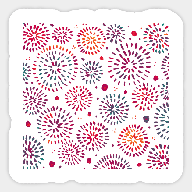 Abstract watercolor sparkles – multicolor Sticker by wackapacka